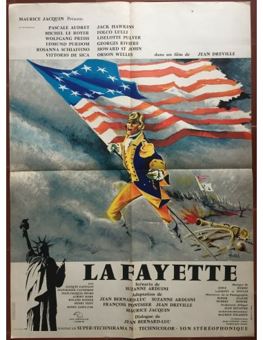 Affiche LA FAYETTE Jean Dréville PASCALE AUDRET Jack Hawkins 60x80cm en stock