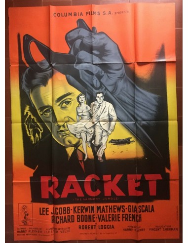 Affiche RACKET DANS LA COUTURE Garment Jungle LEE J. COBB Film-Noir 120x160cm acheter