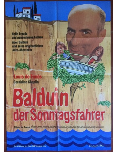 Affiche allemande SUR UN ARBRE PERCHE Serge Korber LOUIS DE FUNES 60x84cm acheter en ligne