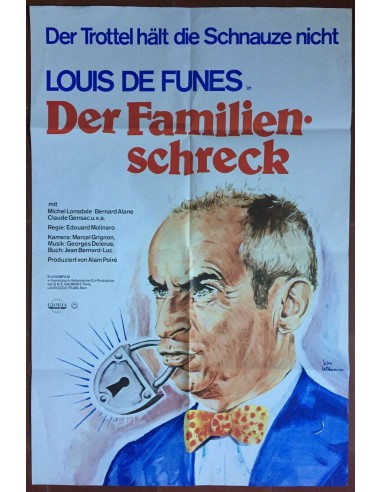 Affiche allemande HIBERNATUS Edouard Molinaro LOUIS DE FUNES 60x84cm acheter