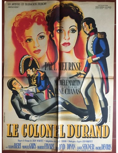 Affiche LE COLONEL DURAND Louis Seigner PAUL MEURISSE René Chanas 60x80cm 50% de réduction en Octobre 2024