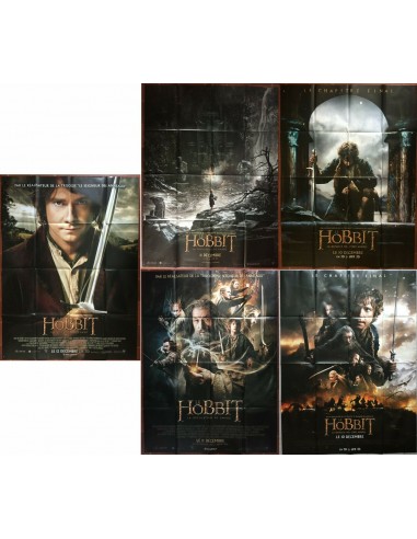 5 Affiches LE HOBBIT 1, 2, 3 Ian McKellen MARTIN FREEMAN Peter Jackson 120x160cm Venez découvrir notre 