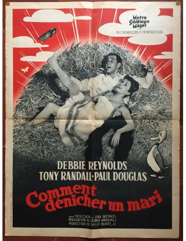 Affiche COMMENT DENICHER UN MARI Mating Game DEBBIE REYNOLDS Mariage 60x80cm commande en ligne