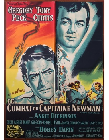 Affiche LE COMBAT DU CAPITAINE NEWMAN Captain Newman M.D. GREGORY PECK 60x80cm offre 