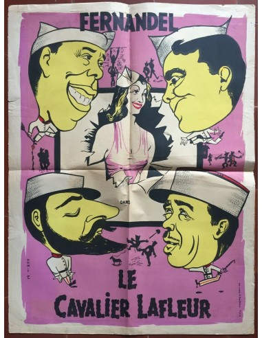 Affiche LE CAVALIER LAFLEUR Pierre Larquey FERNANDEL Pierre-Jean Ducis 60x80cm acheter