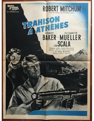 Affiche TRAHISON A ATHENES Angry Hills ROBERT MITCHUM Stankey Baker GRECE 60x80 offre 