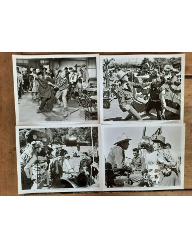 4 Photos tournage RANCHO BRAVO "THE RARE BREED" James STEWART Andrew McLAGLEN la livraison gratuite