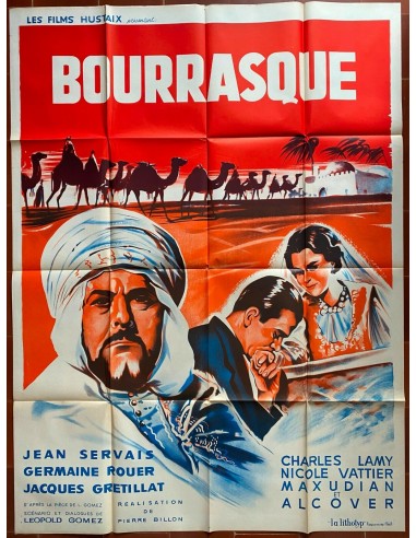 Affiche BOURRASQUE Algérie Maghreb PIERRE BILLON Jean Servais 120x160cm commande en ligne