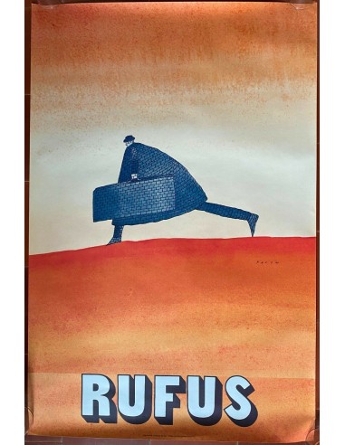 Affiche RUFUS par FOLON 65x100cm 1974 les ligaments