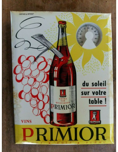 Ancien Carton Glacoid Thermometre VINS PRIMIOR 18x24cm En savoir plus