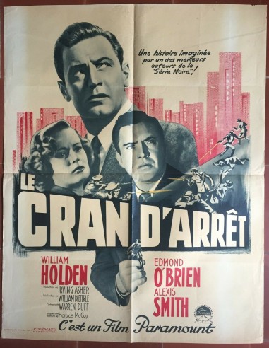 Affiche LE CRAN D'ARRET Turning Point WILLIAM HOLDEN Film-Noir GANGSTER 60x80cm Economisez 