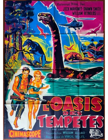 Affiche L'OASIS DES TEMPETES Land Unknown JOCK MAHONEY Dinosaures 120x160cm s'inspire de l'anatomie humaine