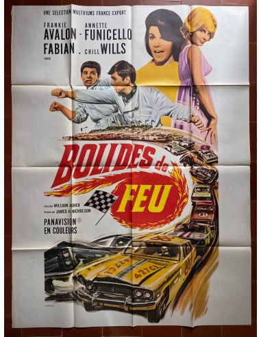 Affiche LES BOLIDES DE FEU Fireball 500 FRANKIE AVALON Courses Automobiles 120x160cm Comment ça marche