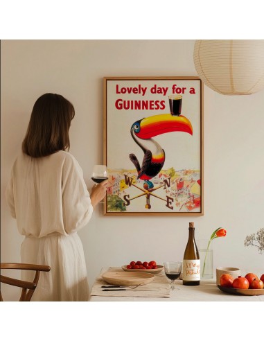 Affiche “ Lovely day for a GUINNESS” la chaussure