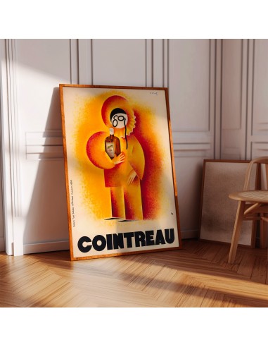 Affiche “Cointreau” rembourrage situé sous