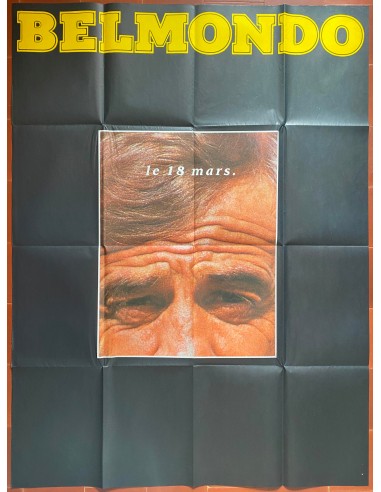 Affiche LE SOLITAIRE Jacques Deray JEAN-PAUL BELMONDO Jean-Pierre Malo 120x160cm préventive l'évolution des habitudes 