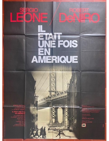 Affiche IL ETAIT UNE FOIS EN AMERIQUE Robert De Niro SERGIO LEONE 120x160cm les ctes