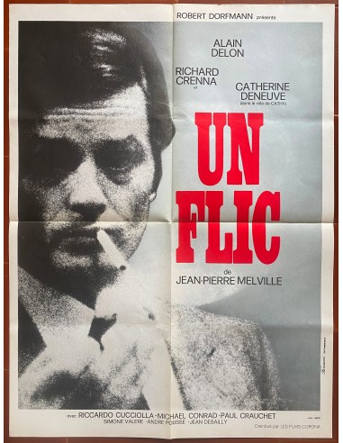 Affiche UN FLIC Catherine Deneuve ALAIN DELON Jean-Pierre Melville 60x80cm 1972 outlet