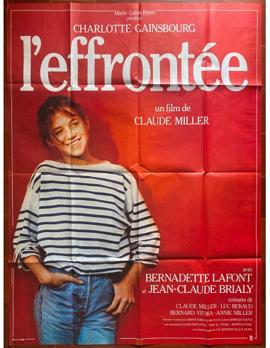 Affiche L'EFFRONTEE Claude Miller CHARLOTTE GAINSBOURG 120x160cm 1985 en stock