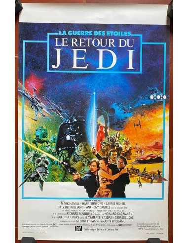 Affiche belge LE RETOUR DU JEDI Return of the Jedi STAR WARS 35x55cm 1983 en stock