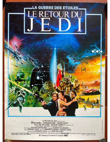 Affiche LE RETOUR DU JEDI Return of the Jedi STAR WARS 40x60cm 1983 une grave pollution 