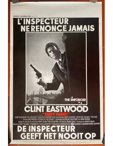 Affiche belge L'INSPECTEUR NE RENONCE JAMAIS The Enforcer CLINT EASTWOOD 36x54cm 1976 vente chaude votre 